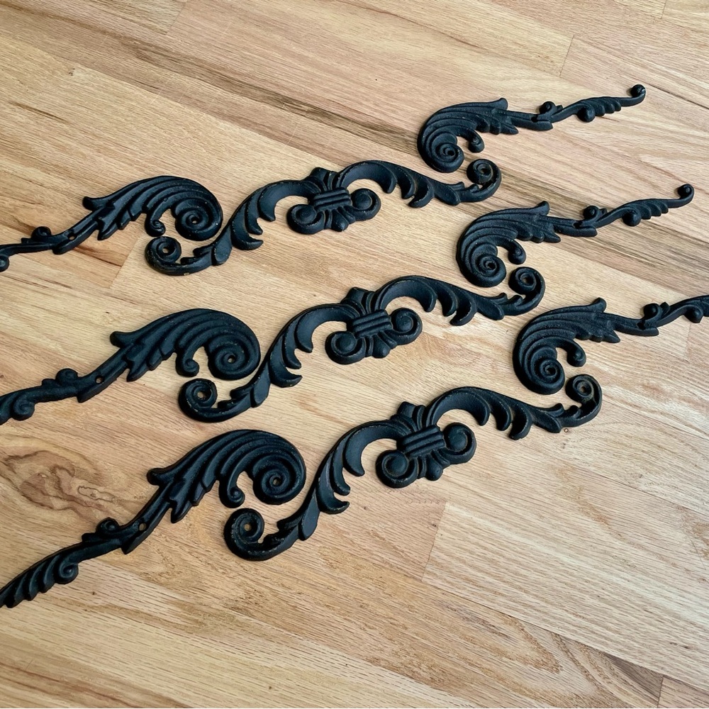 🌹9 Piece ORNATE ornamental iron accent DECOR pieces - Picture 3 of 8